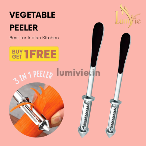 3 in 1 Stainless steel Multifunctional Veggie Peeler