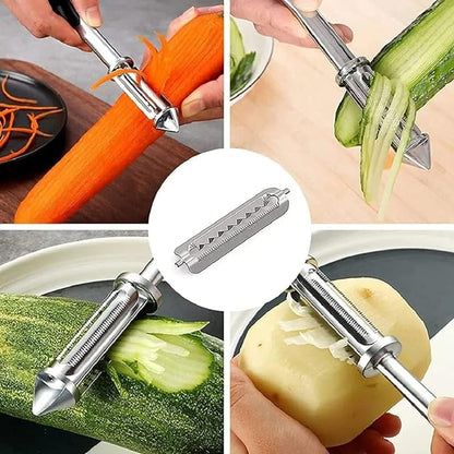 3 in 1 Stainless steel Multifunctional Veggie Peeler